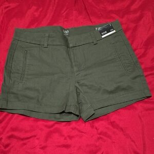 Women's Army Green Shorts